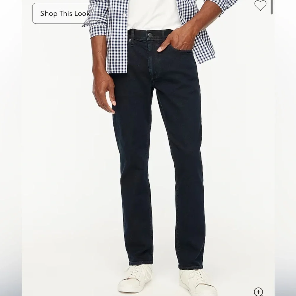 J crew dark harbor Straight-fit jean in signature flex 32 34